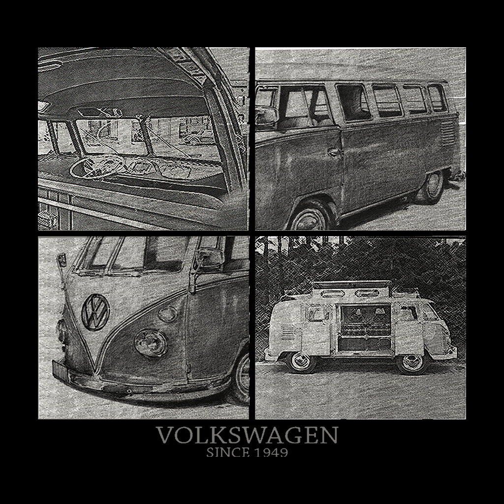Volkswagen Camper Sketch Men's T-Shirt product image 2