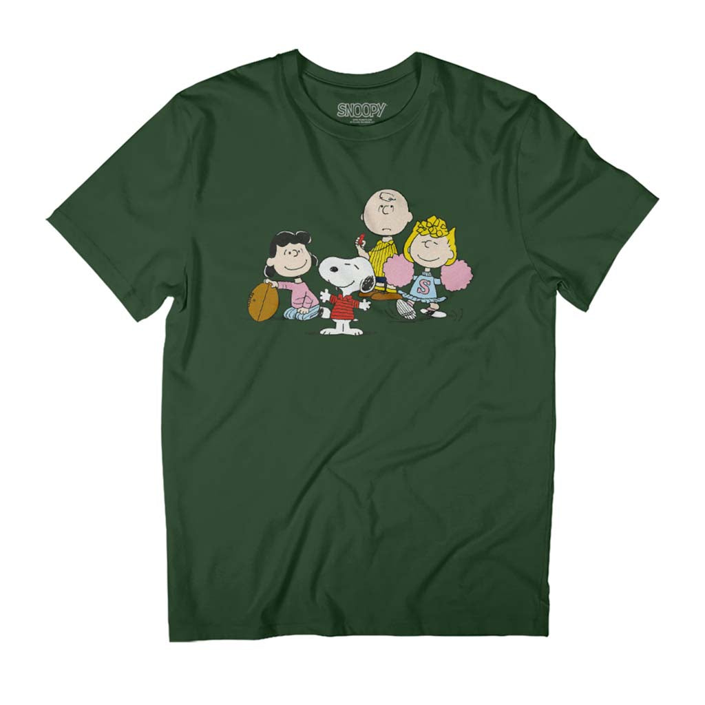 Peanuts NFL Cheer Snoopy & Gang Men's T-Shirt product image 1