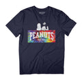 Peanuts Tie Dye Logo Snoopy & Woodstock Men's T-Shirt product image 1