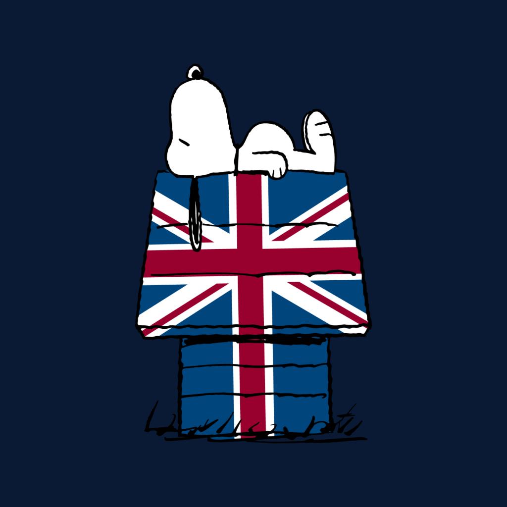 Peanuts Union Jack Hut Snoopy Men's T-Shirt product image 2