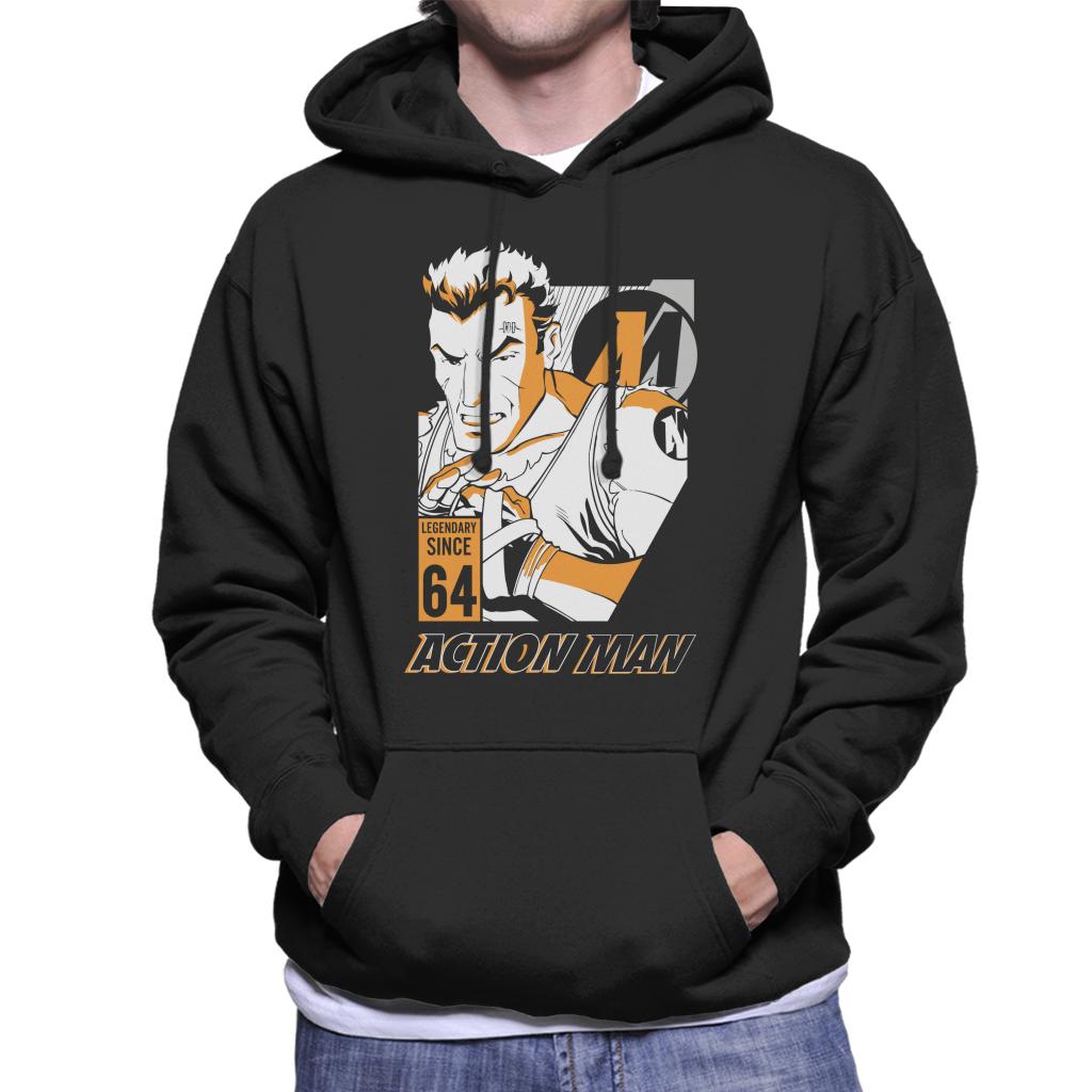Action Man Cartoon Fight Pose Men's Hooded Sweatshirt product image 1