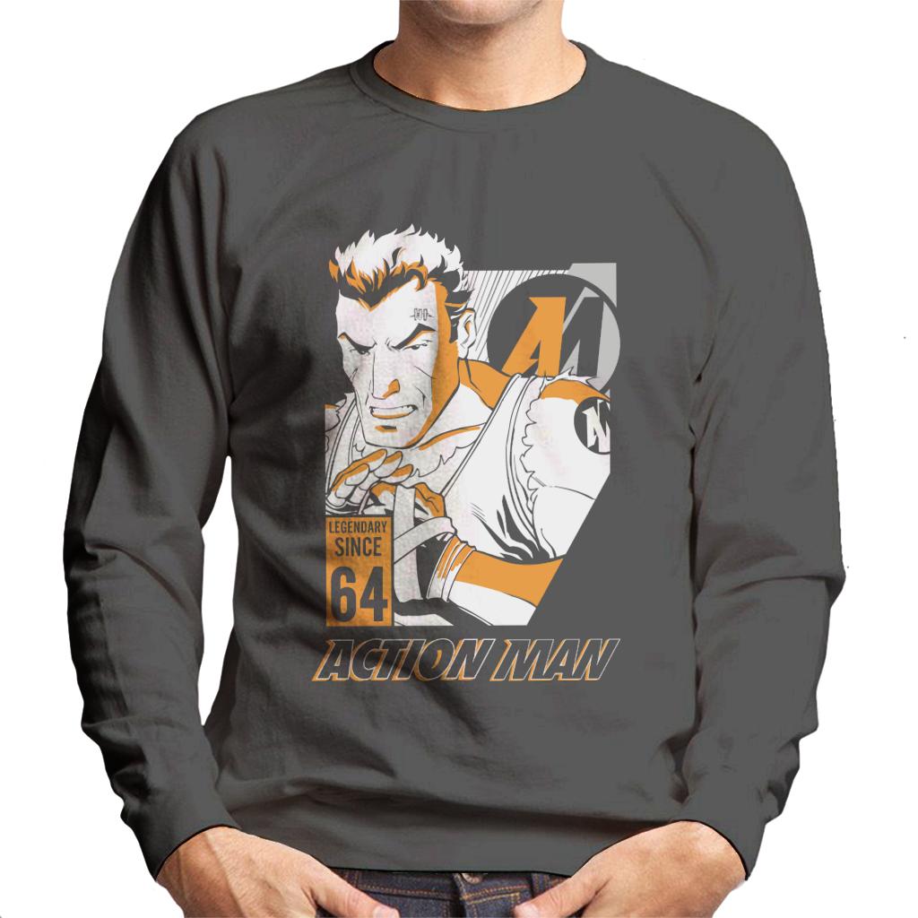 Action Man Cartoon Fight Pose Men's Sweatshirt product image 4