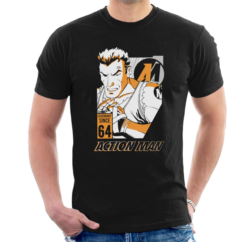 Action Man Cartoon Fight Pose Men's T-Shirt product image 1