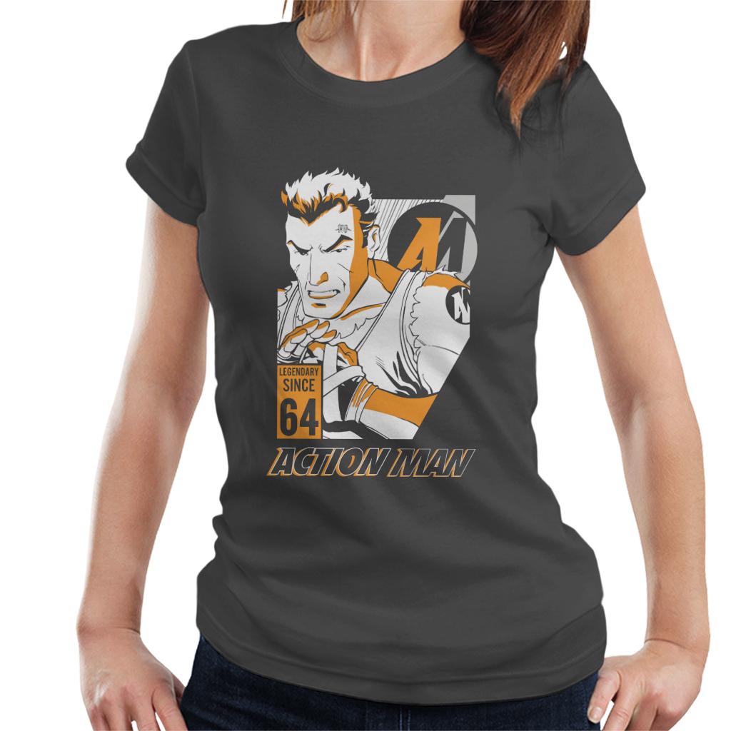 Action Man Cartoon Fight Pose Women's T-Shirt product image 4