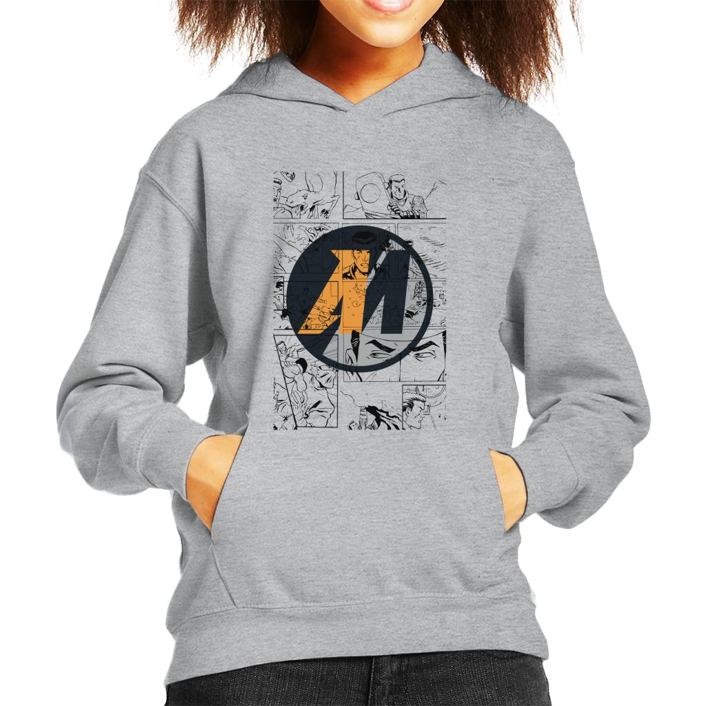 Action Man Comic Strip M Logo Kid's Hooded Sweatshirt product image 1