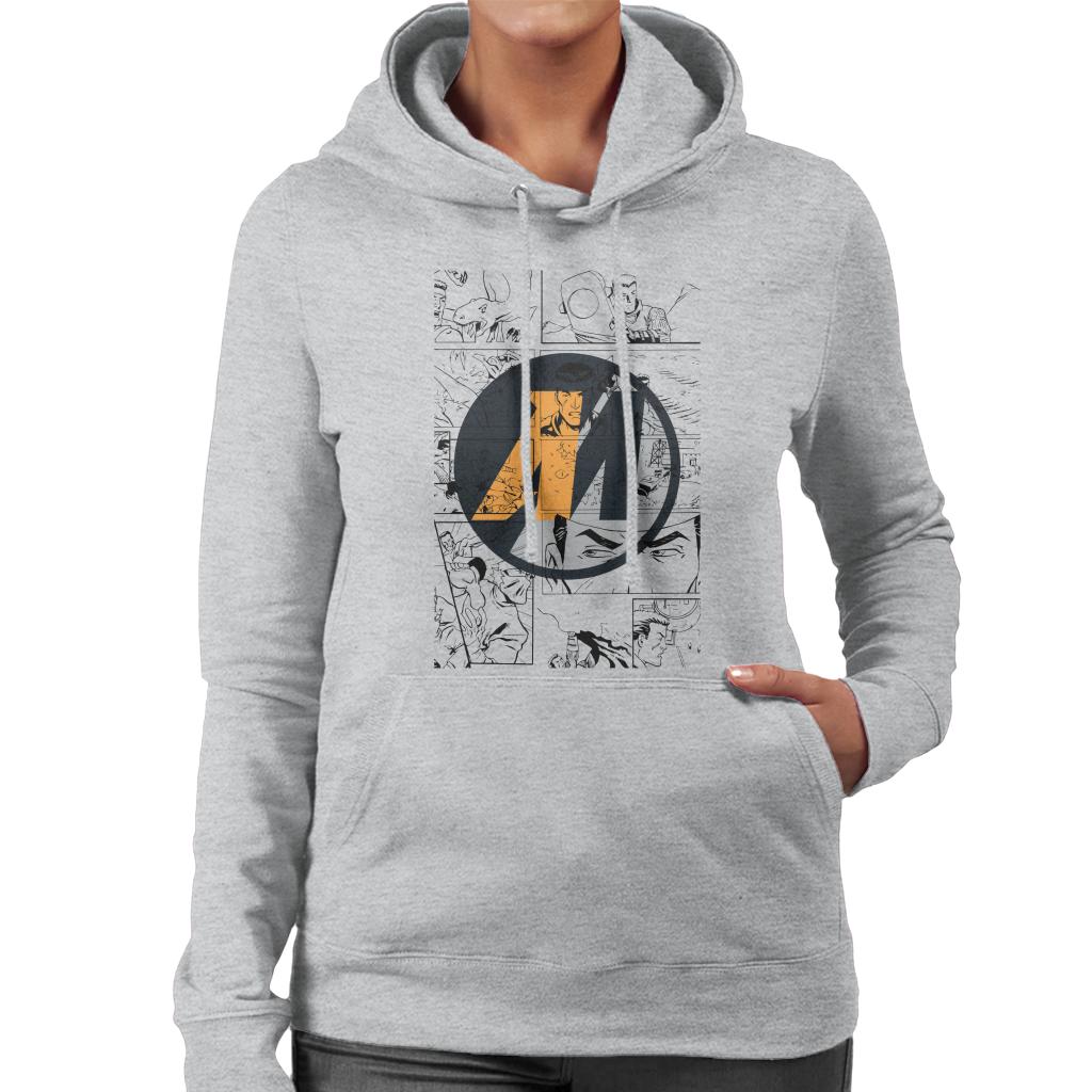 Action Man Comic Strip M Logo Women's Hooded Sweatshirt product image 1