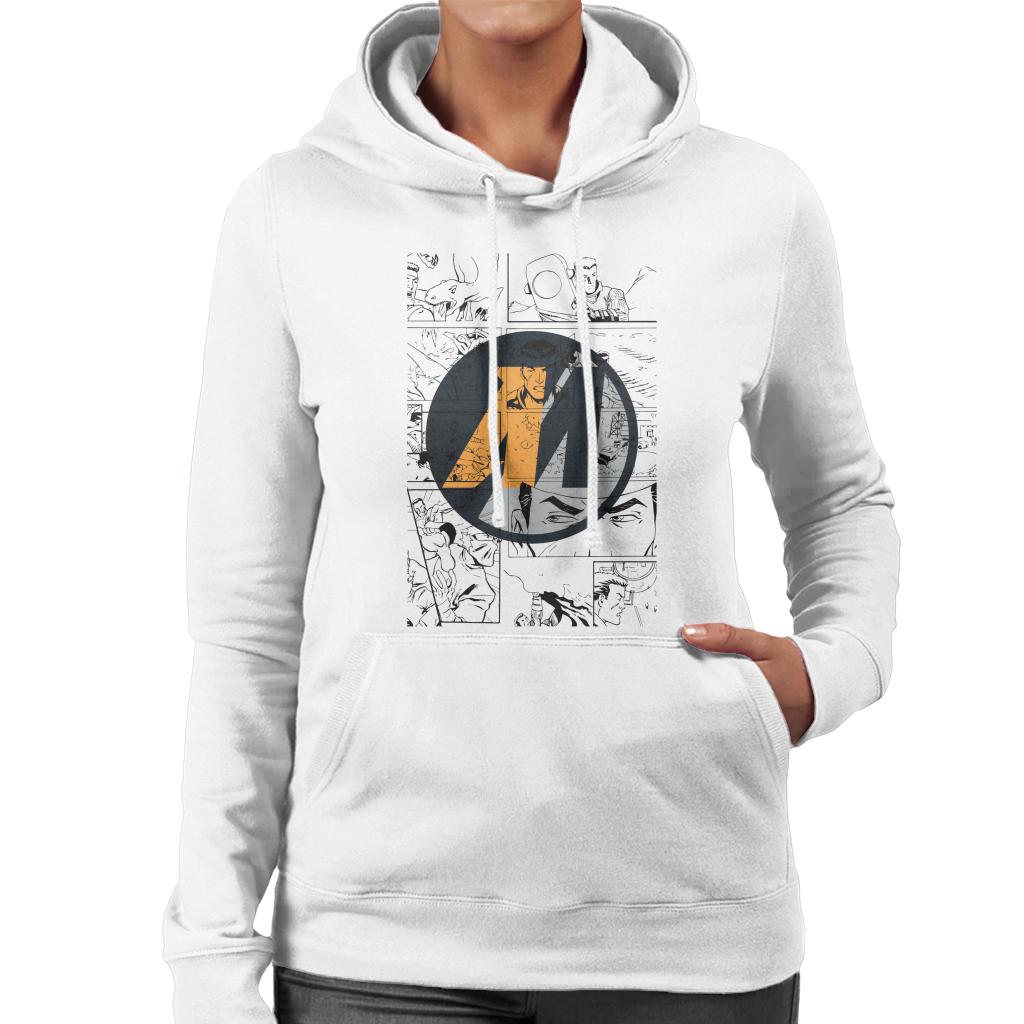 Action Man Comic Strip M Logo Women's Hooded Sweatshirt product image 4