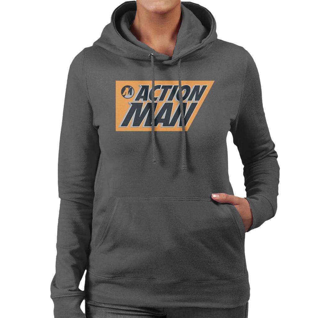Action Man 90s Comic Book Logo Women's Hooded Sweatshirt product image 1