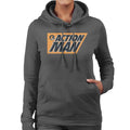 Action Man 90s Comic Book Logo Women's Hooded Sweatshirt product image 1