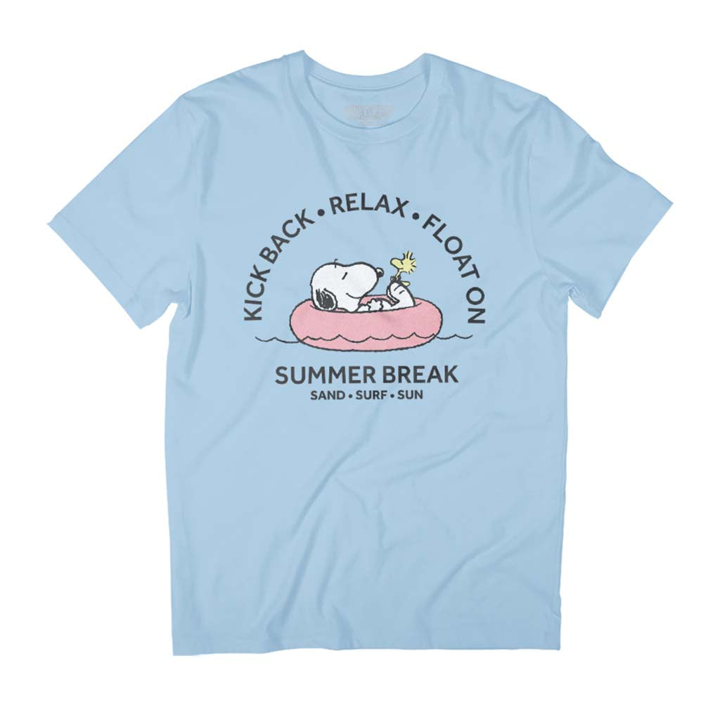 Peanuts Summer Break Sand Surf Sun Snoopy Men's T-Shirt product image 1