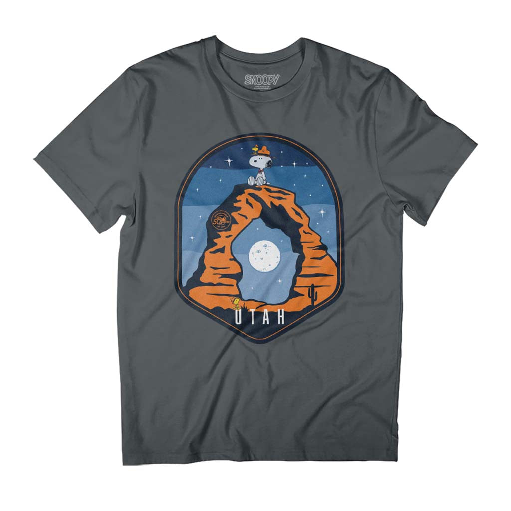 Peanuts Utah Beagle Scouts 50 Years Snoopy Men's T-Shirt product image 1