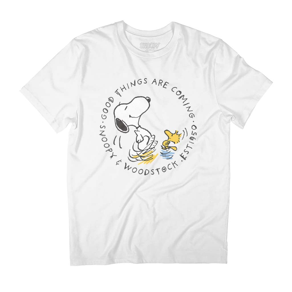 Peanuts Good Things Are Coming Snoopy & Woodstock Men's product image 1