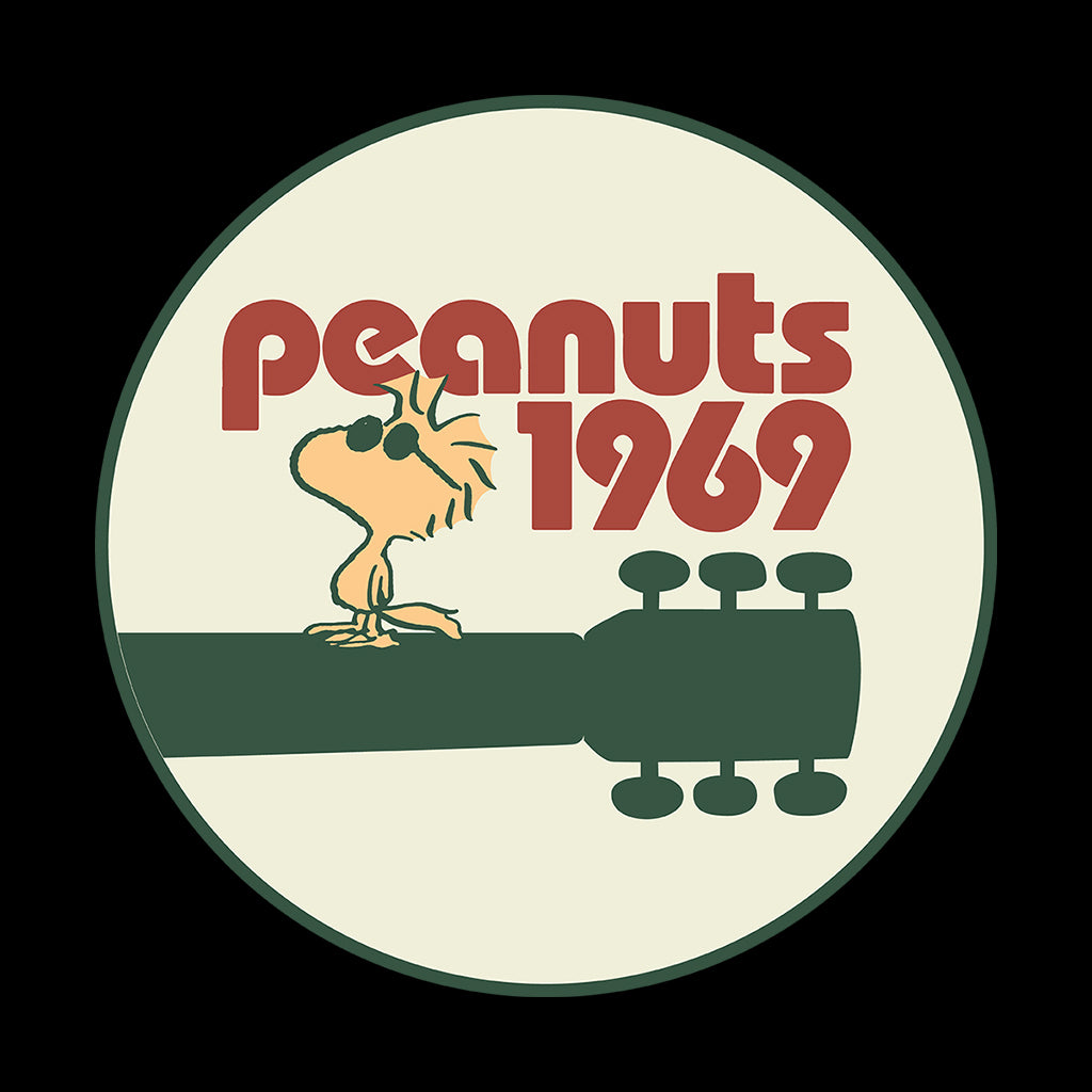 Peanuts Woodstock On Guitar Neck 1969 Men's T-Shirt product image 2