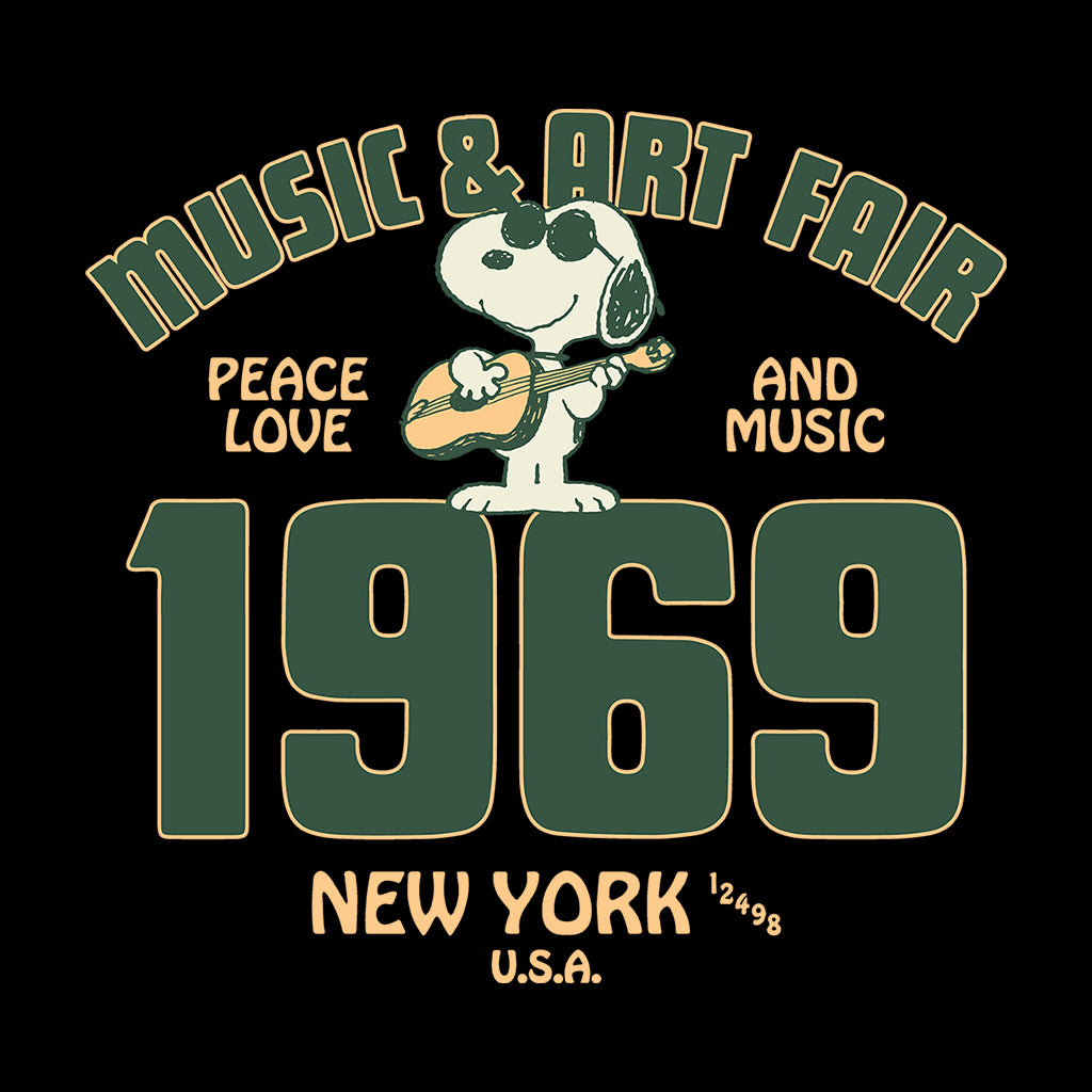 Peanuts Music And Art Fair 1969 Snoopy Men's T-Shirt product image 2
