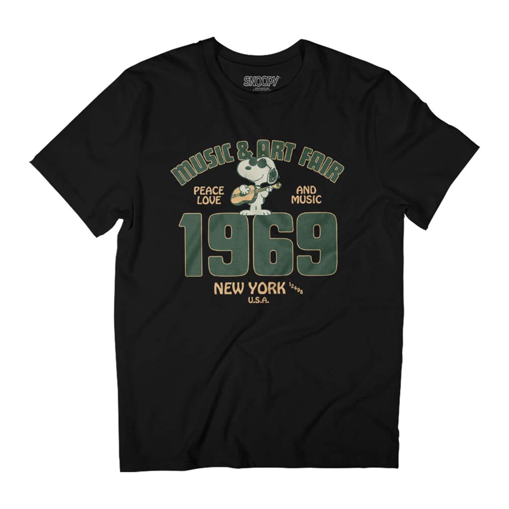 Peanuts Music And Art Fair 1969 Snoopy Men's T-Shirt product image 1