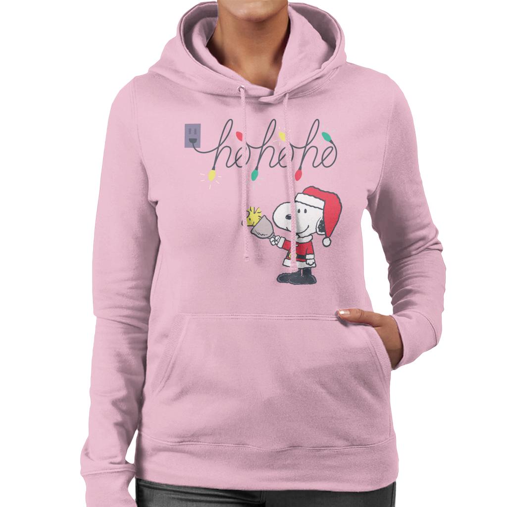 Peanuts Christmas Santa Snoopy Ho Ho Ho Women's Hooded product image 6