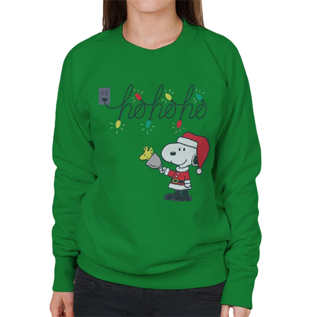 Peanuts Christmas Santa Snoopy Ho Ho Ho Women's Sweatshirt product image 4