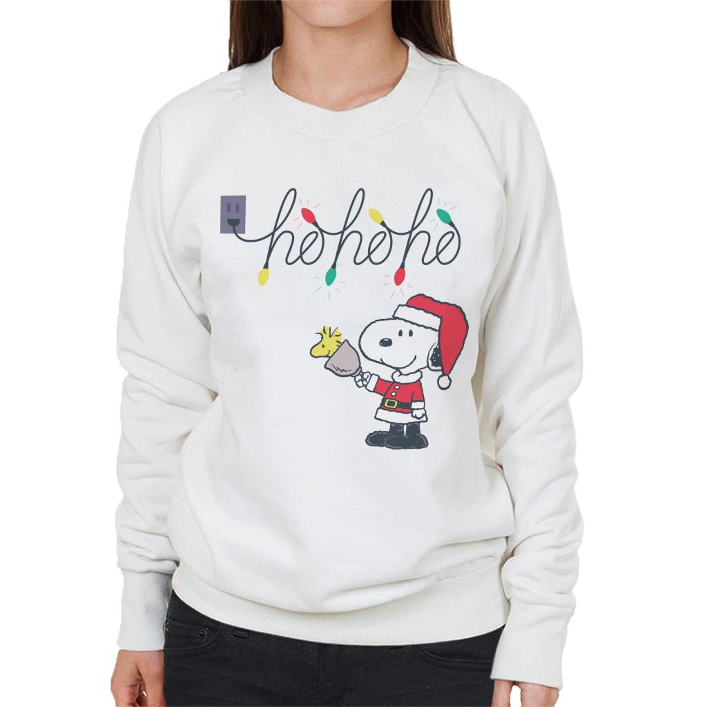 Peanuts Christmas Santa Snoopy Ho Ho Ho Women's Sweatshirt product image 1
