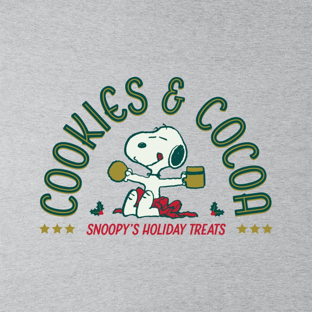 Peanuts Christmas Snoopy Cookies And Cocoa Men's T-Shirt product image 2