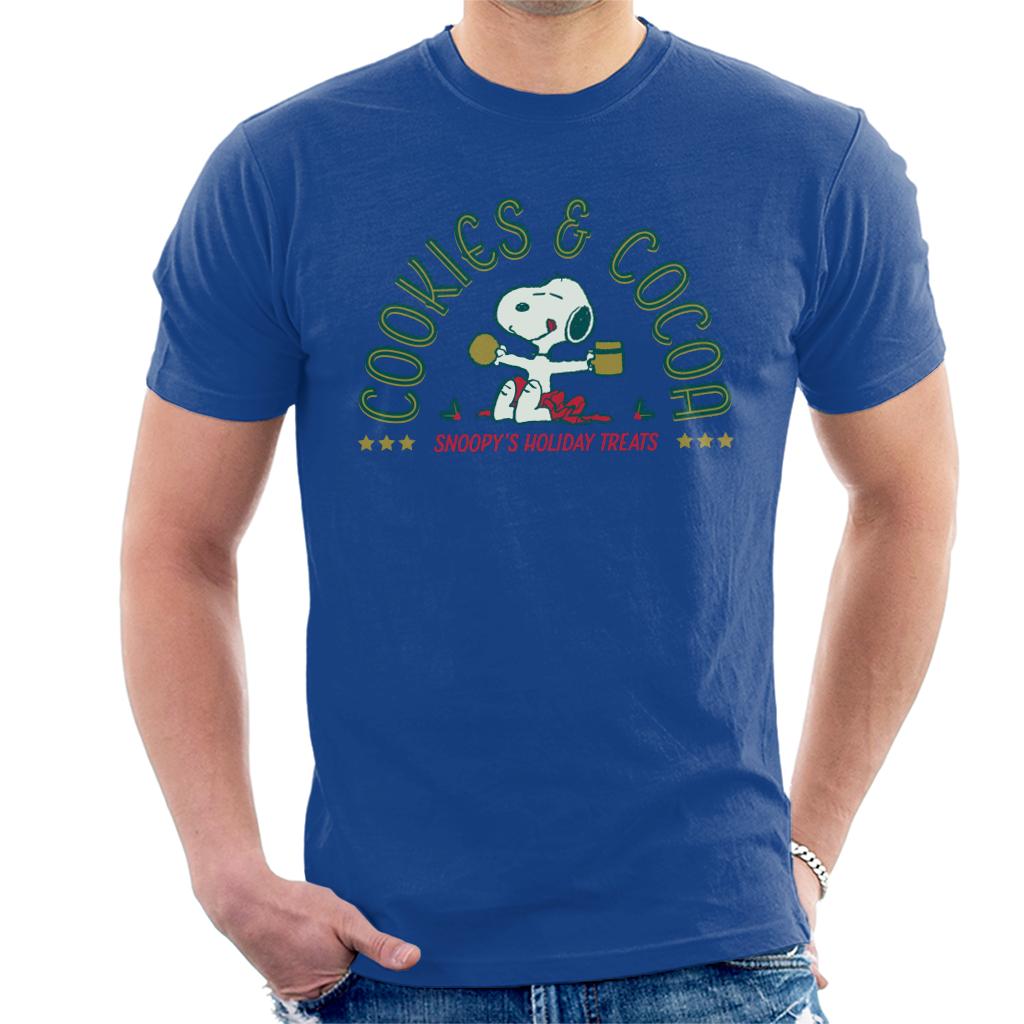 Peanuts Christmas Snoopy Cookies And Cocoa Men's T-Shirt product image 6