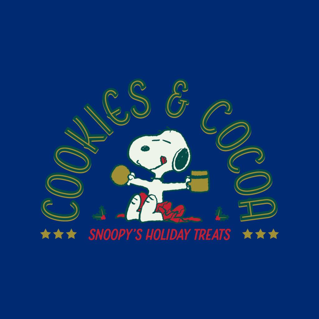 Peanuts Christmas Snoopy Cookies And Cocoa Men's T-Shirt product image 7