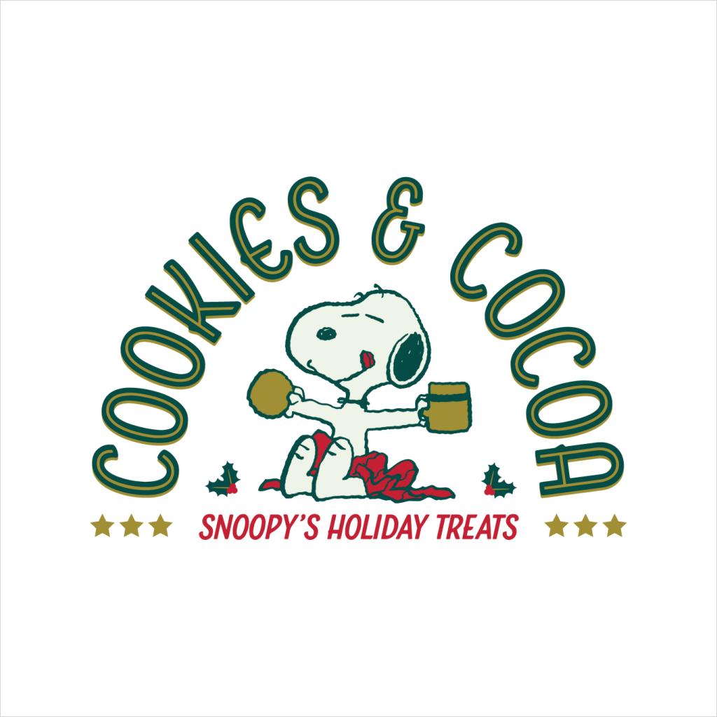 Peanuts Christmas Snoopy Cookies And Cocoa Men's T-Shirt product image 5