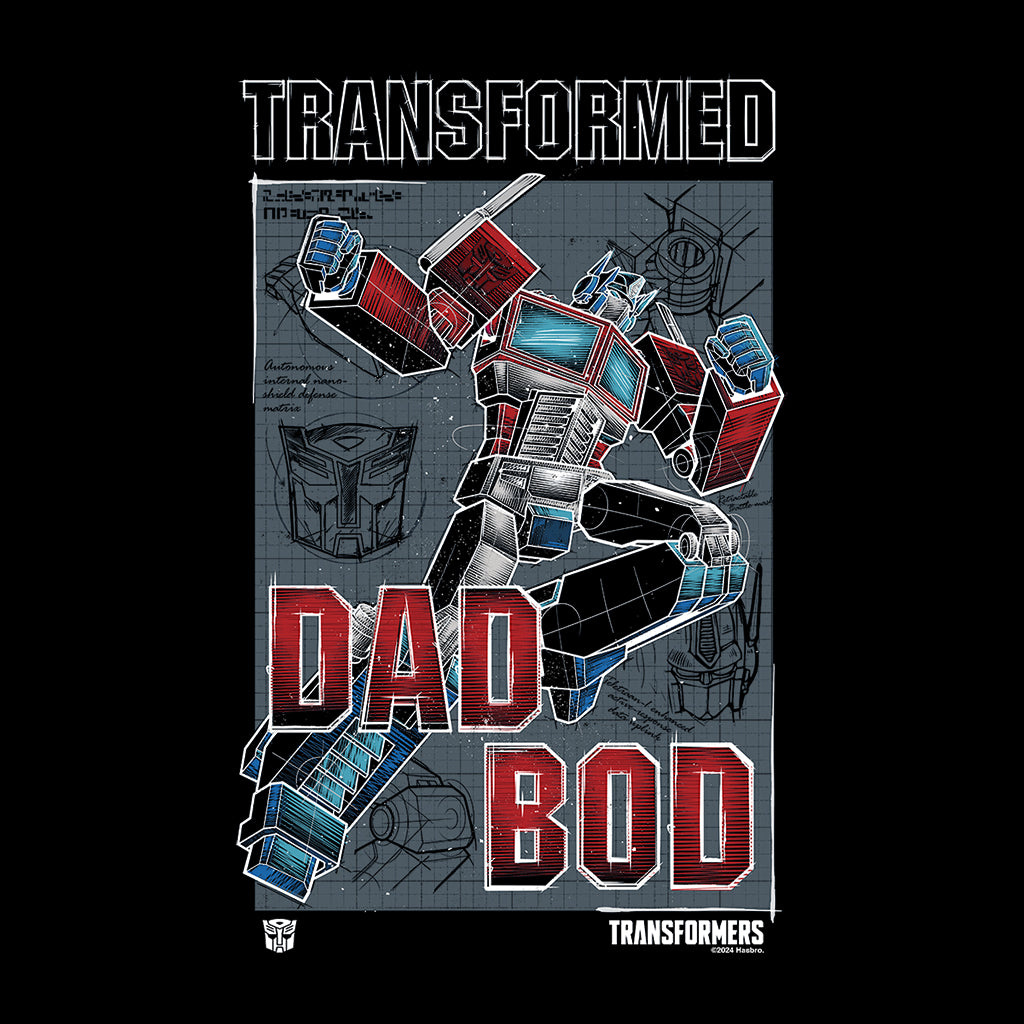 Transformers Fathers Day Optimus Prime Dad Bod Men's T-Shirt product image 2