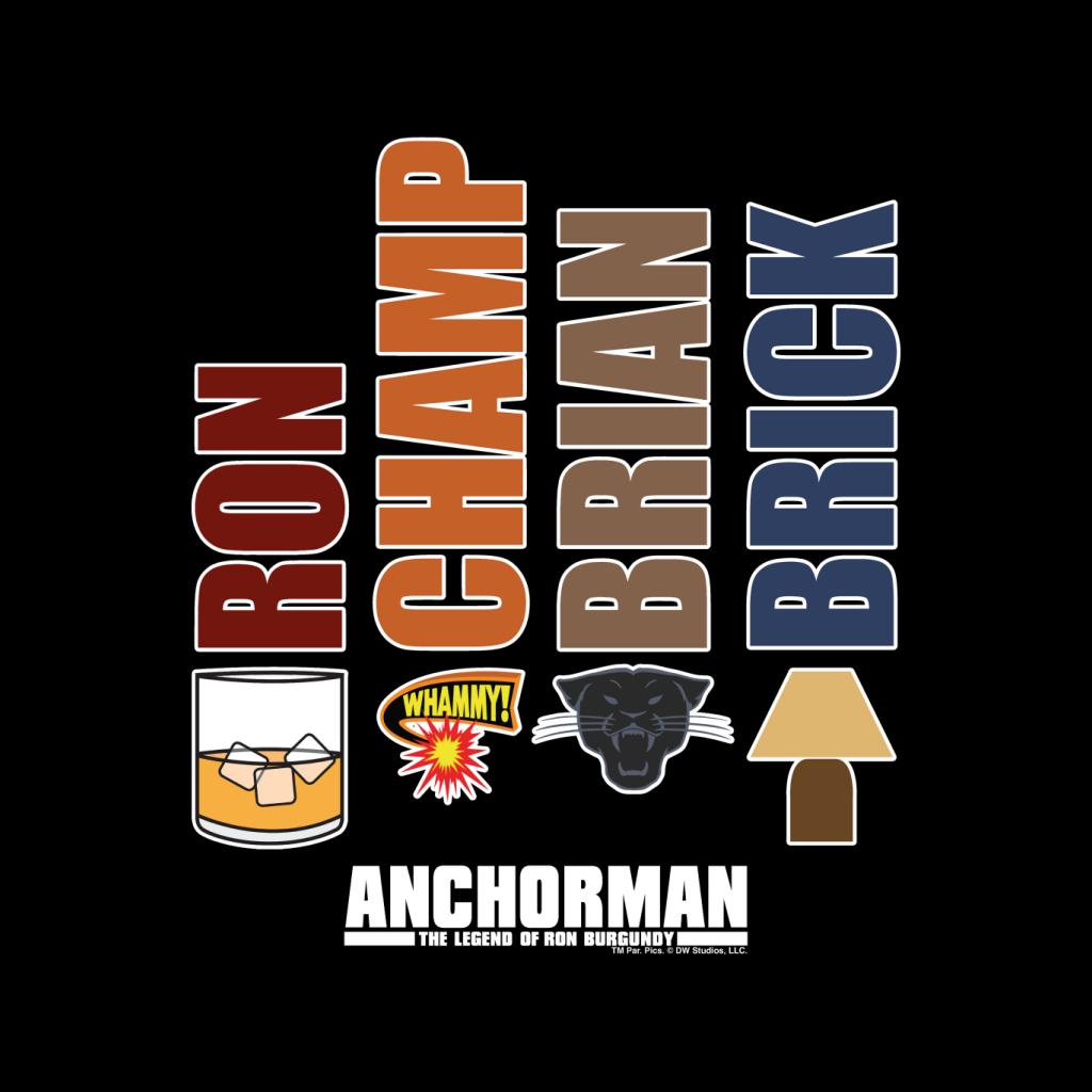 Anchorman Characters Ron Champ Brian Brick Men's T-Shirt product image 2