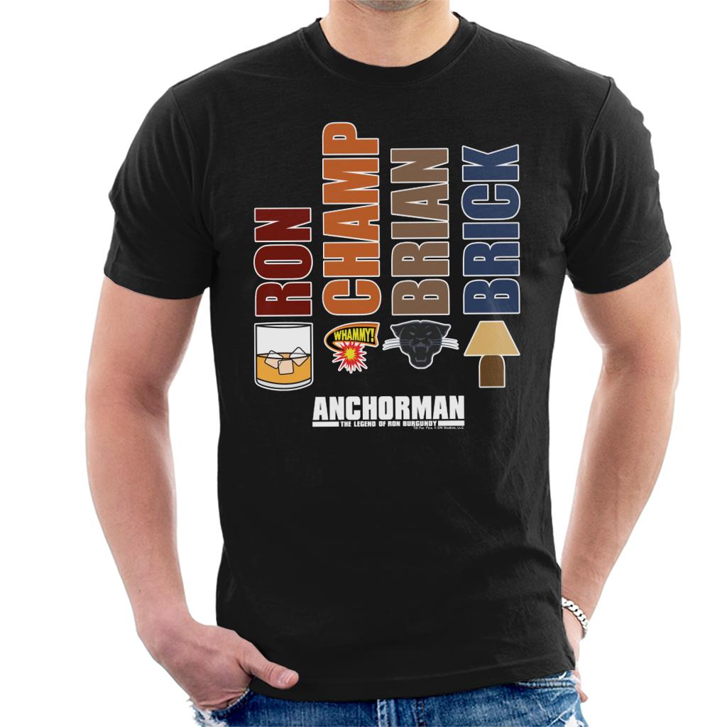 Anchorman Characters Ron Champ Brian Brick Men's T-Shirt product image 1