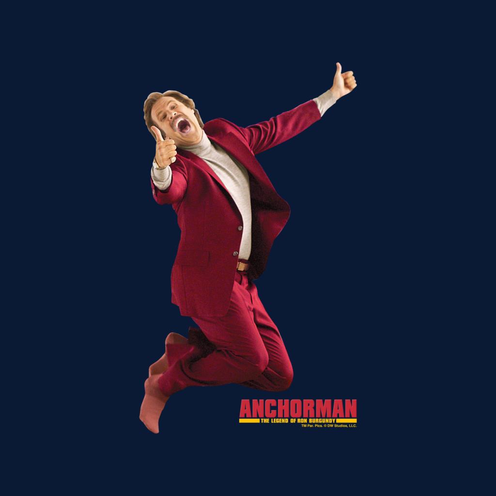 Anchorman Ron Burgundy Thumbs Up Action Jump Men's T-Shirt product image 2