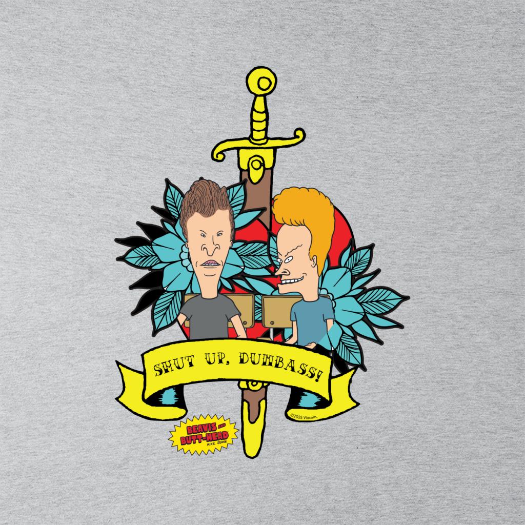 Beavis & Butt-Head Shut Up Dumbass Heart Sword Banner Men's product image 2