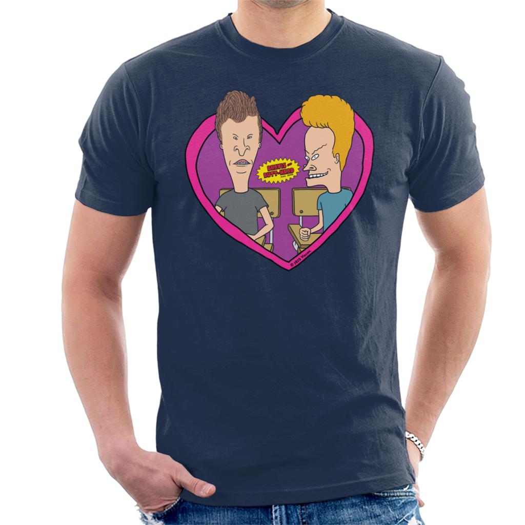 Beavis & Butt-Head Pink Heart Frame Men's T-Shirt product image 1