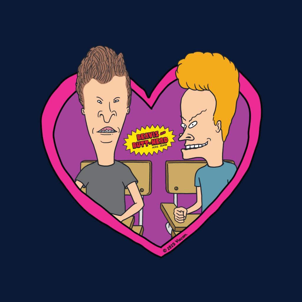 Beavis & Butt-Head Pink Heart Frame Men's T-Shirt product image 2