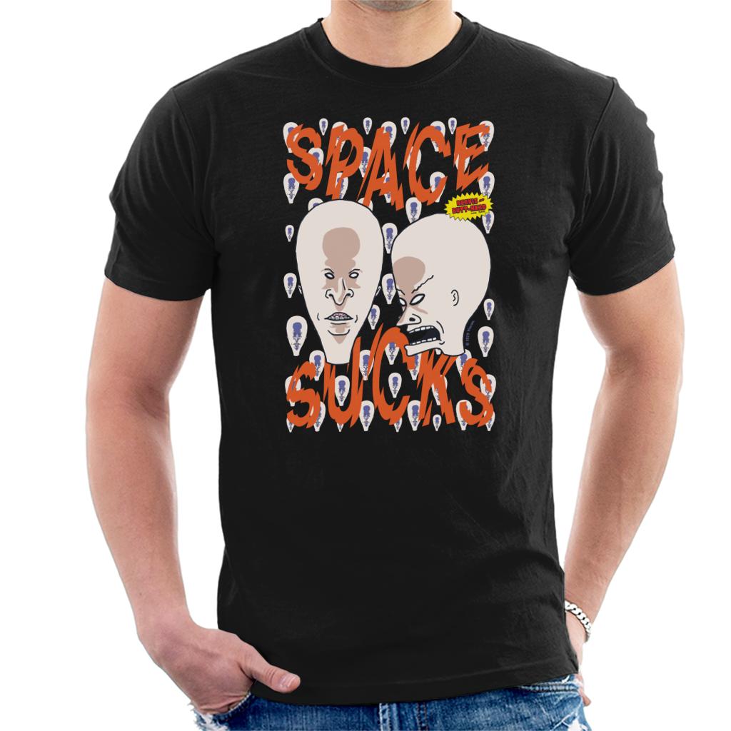 Beavis & Butt-Head Watcher Heads Space Sucks Men's T-Shirt product image 1
