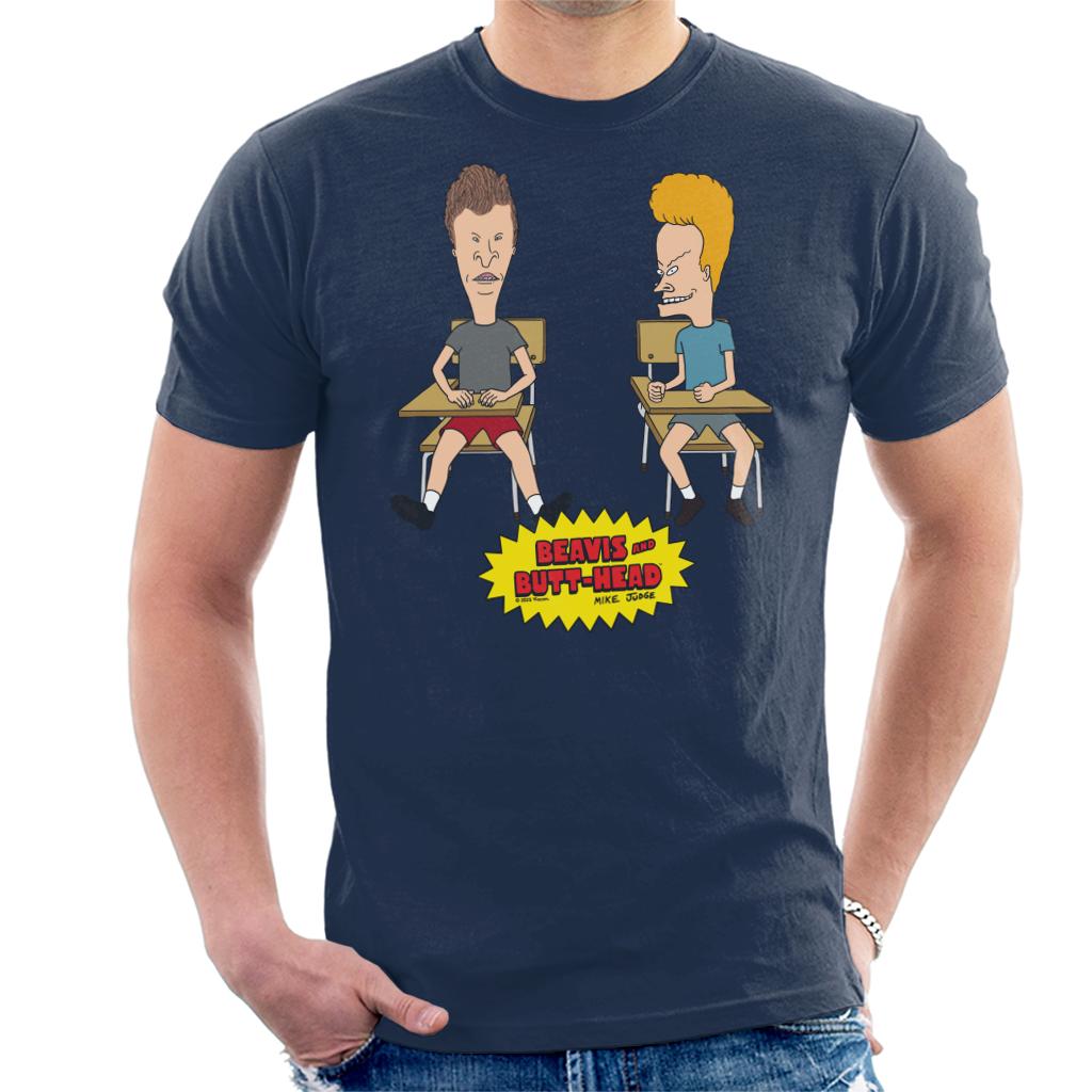 Beavis & Butt-Head At School Desks Men's T-Shirt product image 1