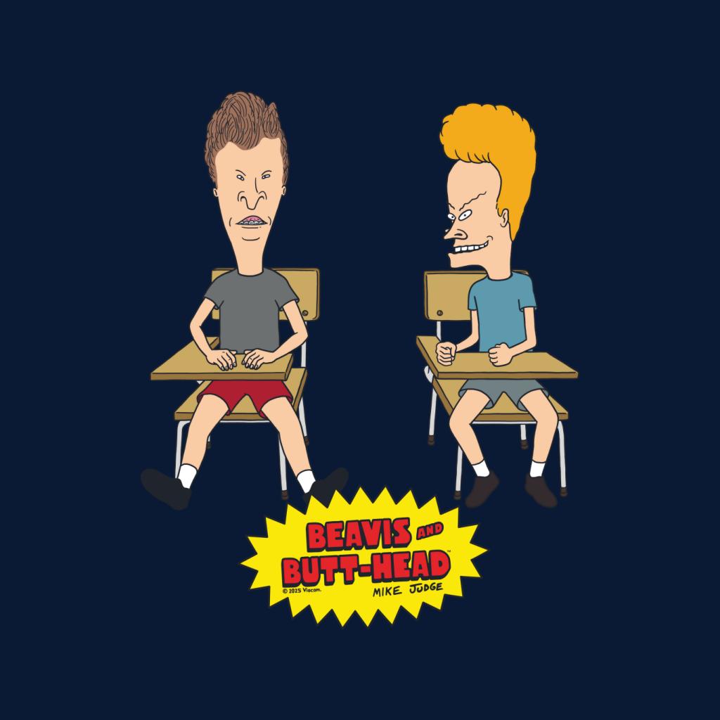 Beavis & Butt-Head At School Desks Men's T-Shirt product image 2