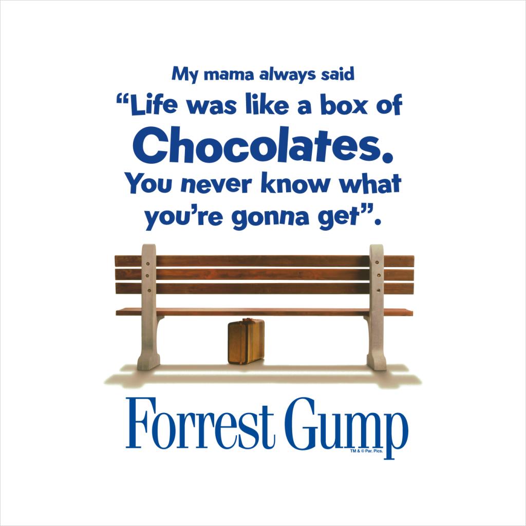 Forrest Gump Life Was Like A Box Of Chocolates Quote Men's product image 2