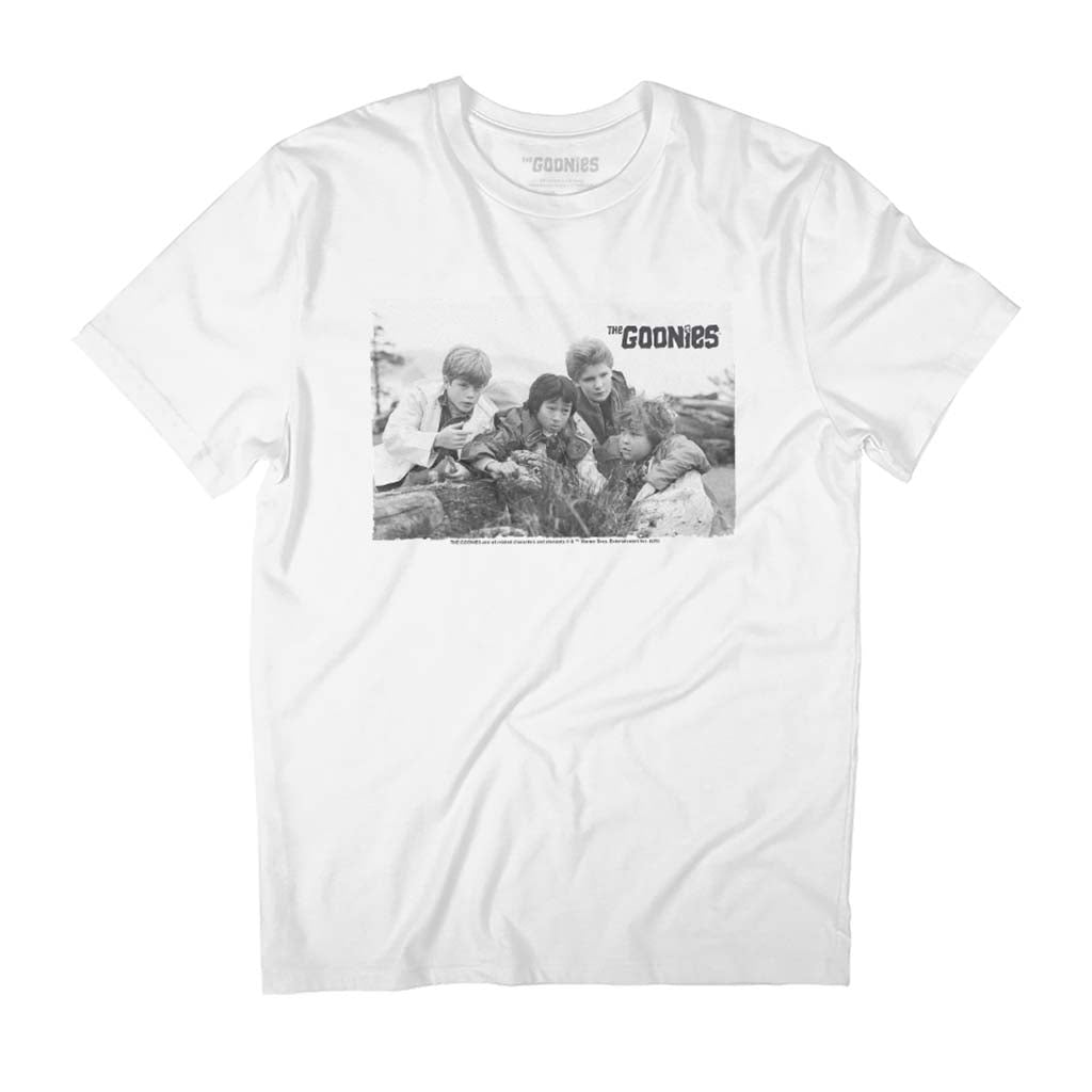 The Goonies Gang Mikey Data Mouth & Chunk Men's T-Shirt product image 1
