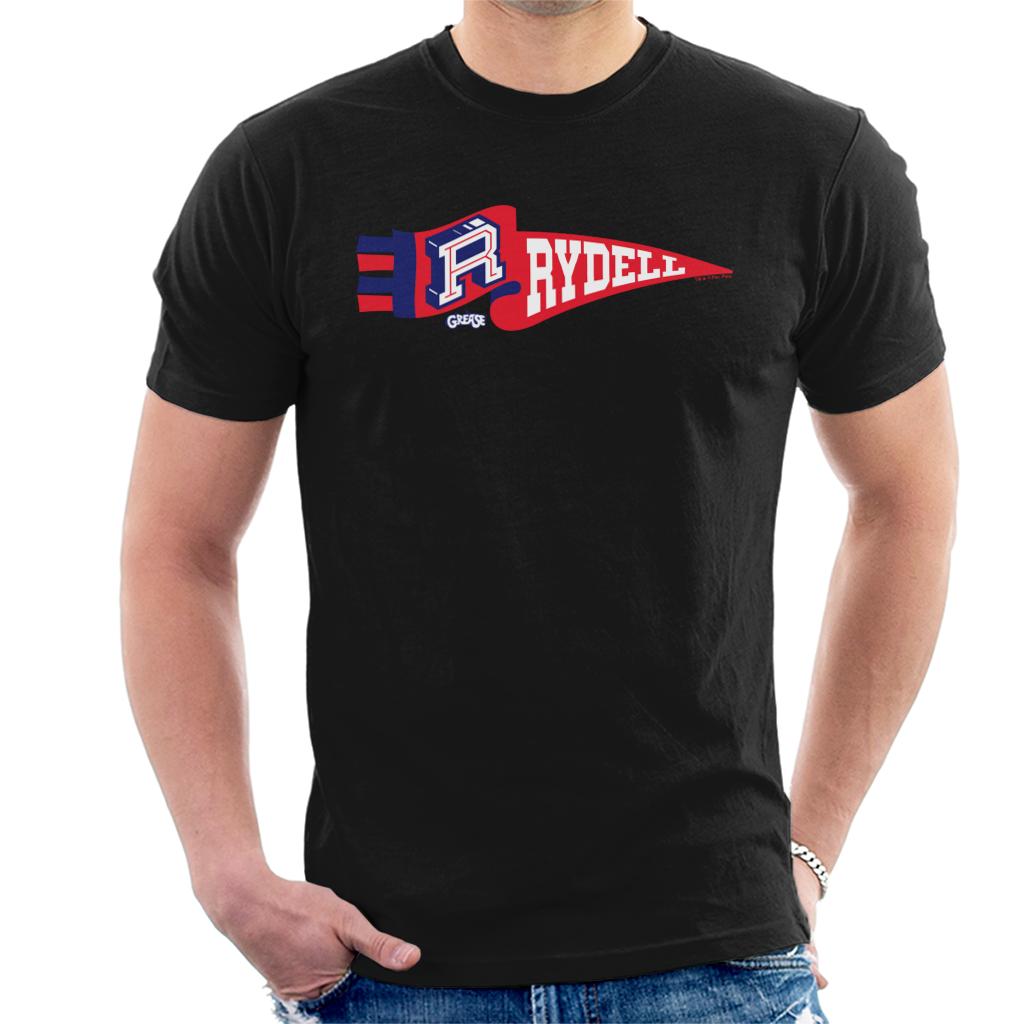 Grease Rydell High School Sports Flag Men's T-Shirt product image 1