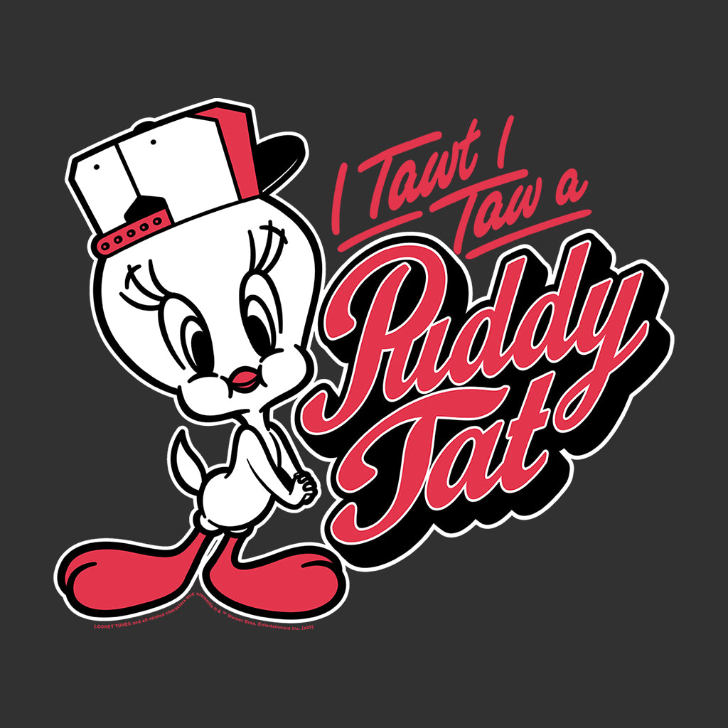Looney Tunes Tweety Pie Baseball Puddy Tat Men's T-Shirt product image 2