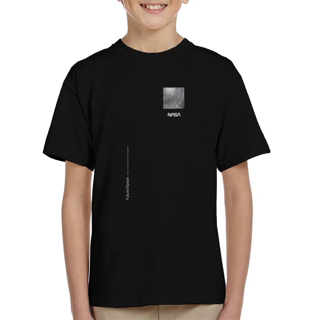 NASA Future Space Vertical Text Kid's T-Shirt product image 1