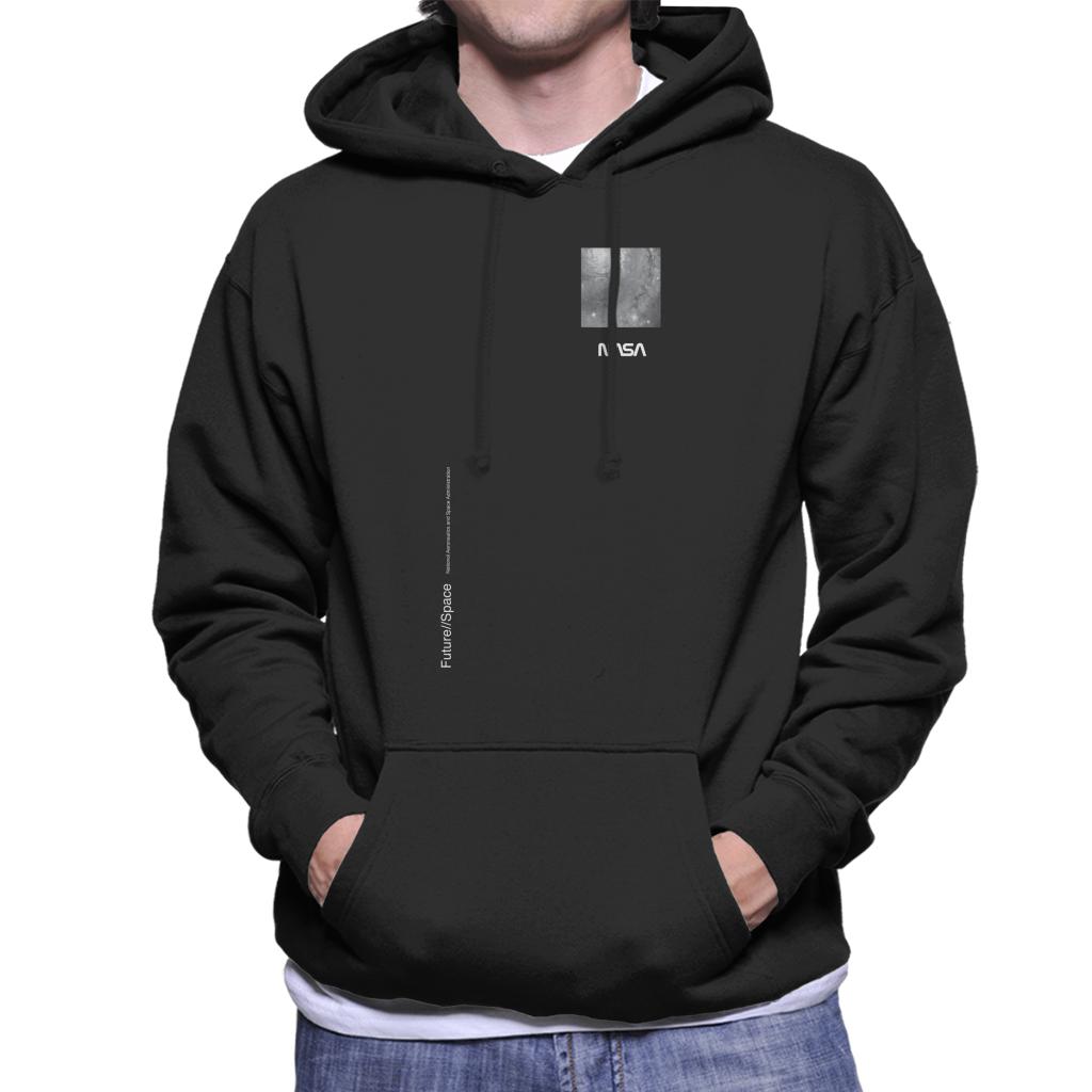 NASA Future Space Vertical Text Men's Hooded Sweatshirt product image 1