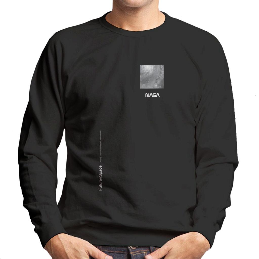NASA Future Space Vertical Text Men's Sweatshirt product image 1