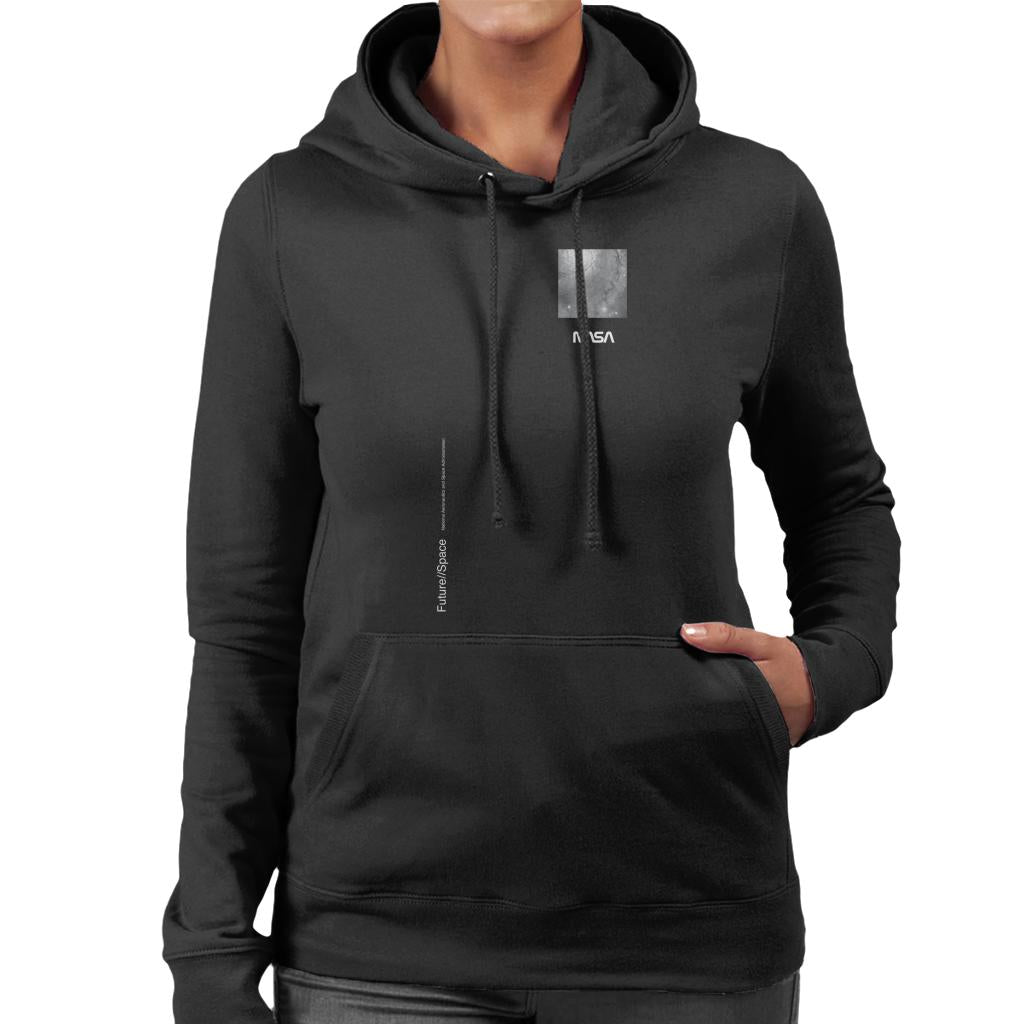 NASA Future Space Vertical Text Women's Hooded Sweatshirt product image 1