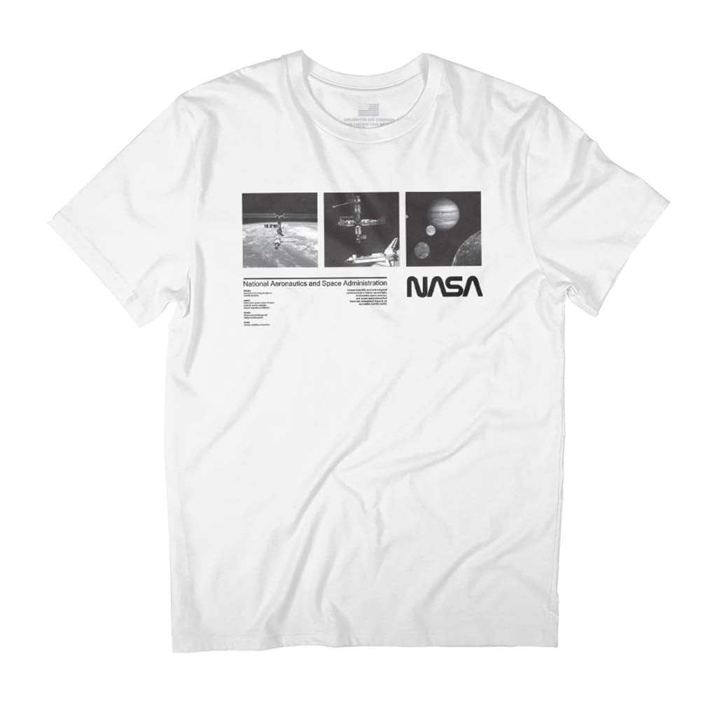 NASA ISS And Jupiter Moon Shots Men's T-Shirt product image 1