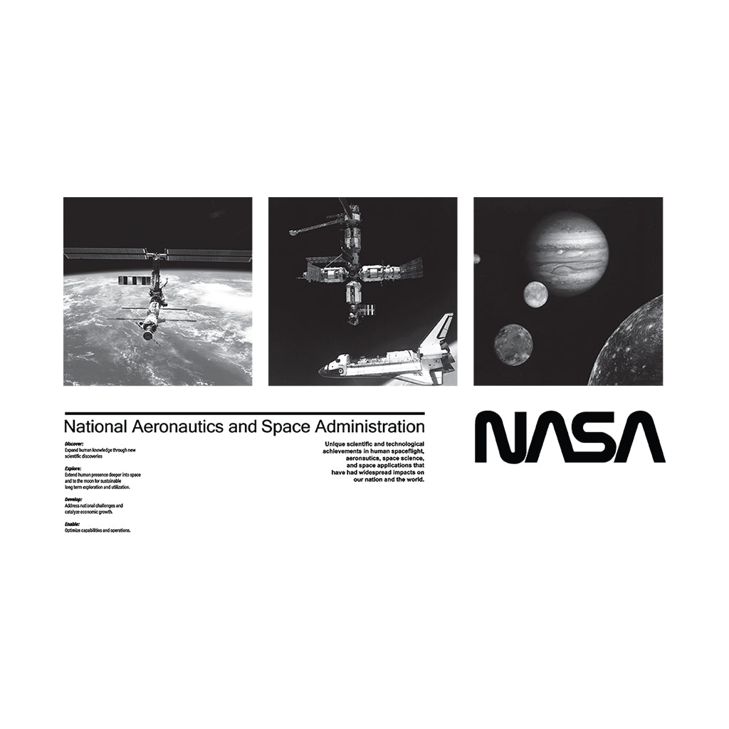 NASA ISS And Jupiter Moon Shots Men's T-Shirt product image 2