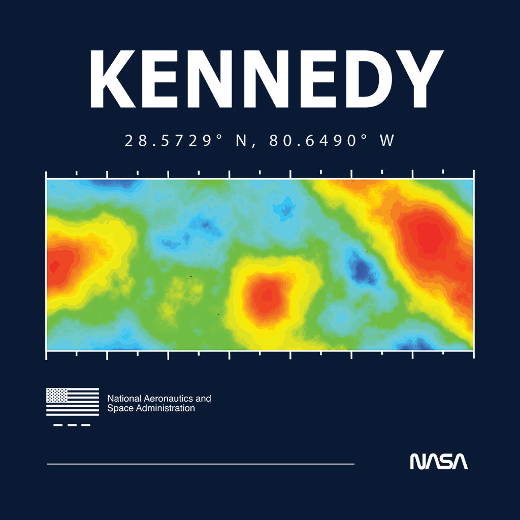 NASA Kennedy Space Center Coordinates Men's T-Shirt product image 2