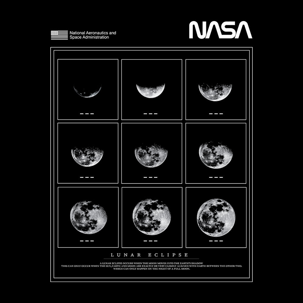 NASA Lunar Eclipse Moon Phases Men's T-Shirt product image 2