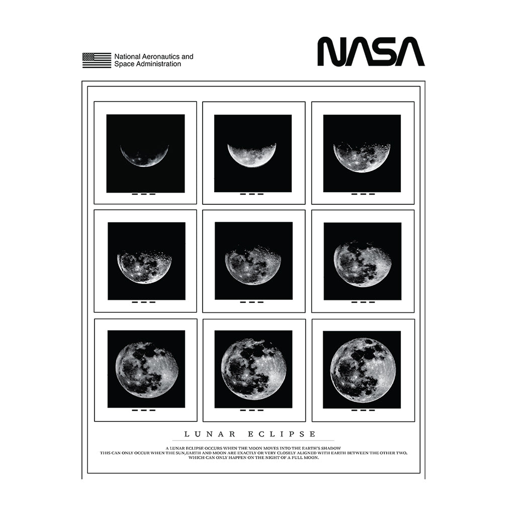 NASA Moon Phases Lunar Eclipse Men's T-Shirt product image 2