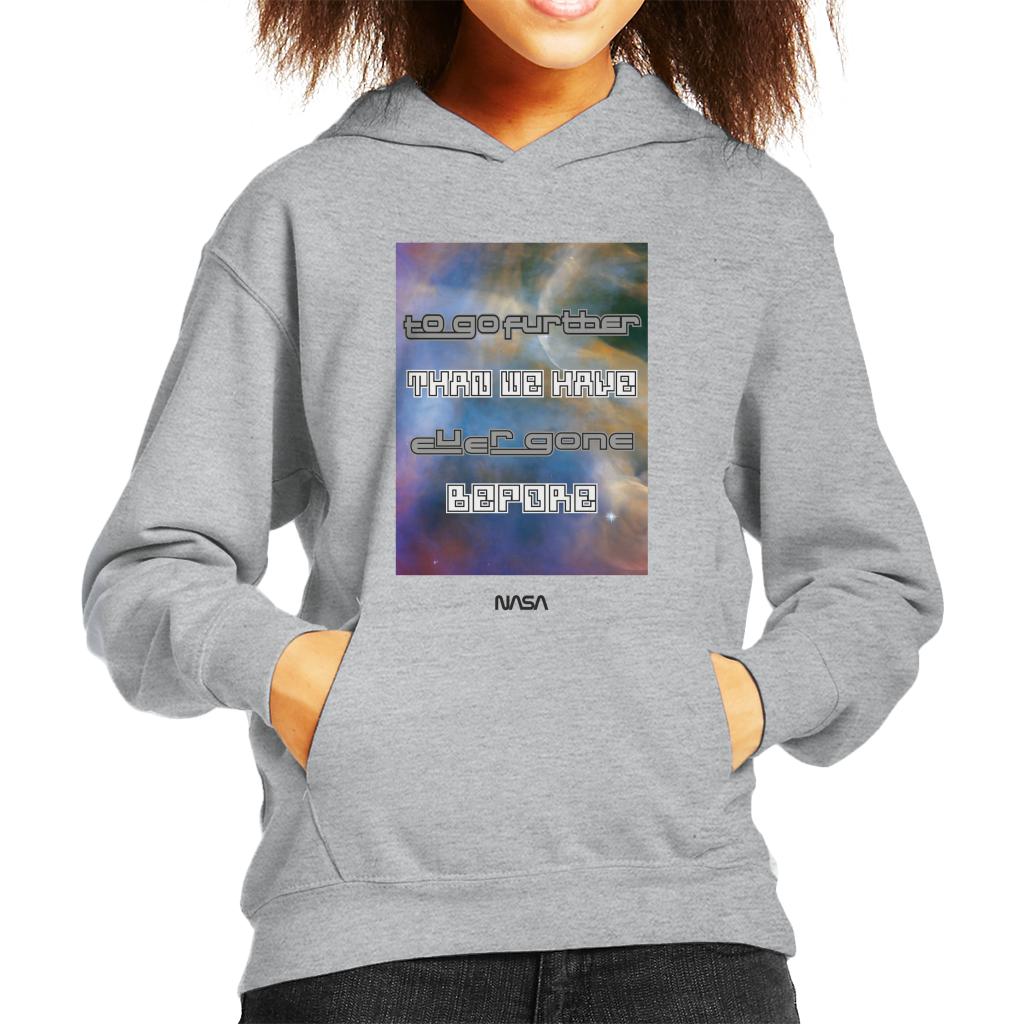 NASA Go Further Than We Have Ever Gone Before Kid's Hooded product image 1